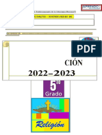 Carpeta de Recuperacion de Religion - 5to Grado - 2022 - 2023