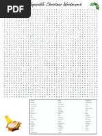 Nearly Impossible Christmas WordSearch A3