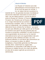 La Guerre Entre La Russie Et L