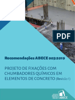 Projetos de Fixações Com Chumbadores Químicos em Elementos de Concreto