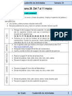 Semana 26 - Planeación 1er Grado