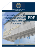 Boletín Semestral de Estadísticas Por Género Junio 2022