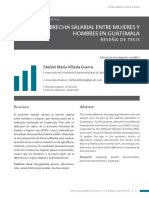 Brecha Salarial Entre Mujeres y Hombres en Guatemla