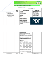 COOKERY 10 - Weekly Learning Plan S.Y. 2022-2023