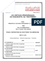 Vertige Périphérique Physiopath Diagnostic TRT