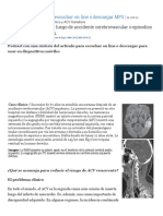 Accidente Cerebrovascular Isquémico y ACV Transitorio