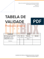 Tabela de Validade - 22 - 23