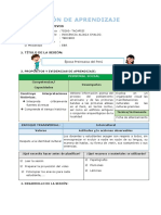 Sesiones de Aprendizaje Agosto