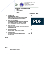 Criteria in Rating Demonstration Teaching