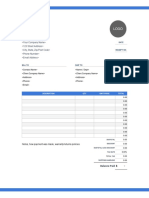 Receipt Template Big Margin