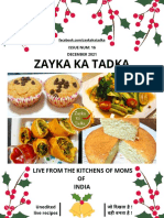 Zayka Ka Tadka - December 2021 - Magazine