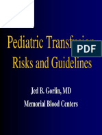 AABB Pediatric Transfusion - Risks and Guidelines