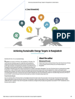 Achieving Sustainable Energy Targets in Bangladesh - United Nations