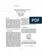 Congestion Driven 'Placement For Standard Cell Design: 'Vlsi