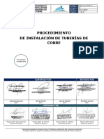 CERI-CAL-SP-PR-14 - Procedimiento de Instalación de Tuberias de Cobre