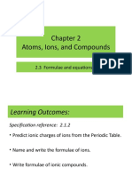 2.3 Formulae and Equations