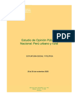 Encuesta Nacional de Opinión Pública - Noviembre 2020