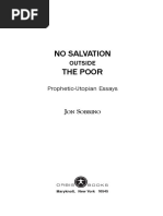 NO SALVATION OUTSIDE THE POOR Prophetic Utopian Essays by Jon Sobrino - Jeff Warner