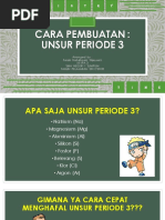 Cara Pembuatan Unsur Periode 3