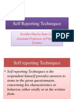 Self Reporting Techniques