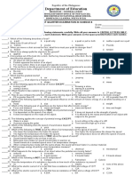 1st Quarter Exam Science 8