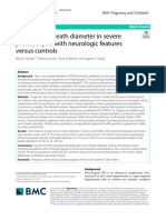 Optic Nerve Sheath Diameter in Severe Preeclampsia With Neurologic Features Versus Controls