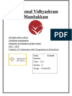 Velammal Vidhyashram Chem Project