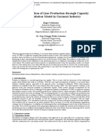 Supply Preparation of Line Production Through Capacity Using Simulation Model in Garment Industry