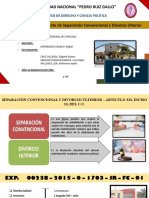 PPT, Separacion Convecional y Divorcio Ulterior - Grupo N°13