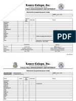 Preventive Maintenance Form - 01