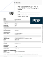 Square D™ QO™ and QOB Miniature Circuit Breakers - QO120