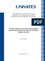 Eficiencia Na Geração de Energia Com Biogás - Disseratação Univates