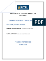 Ciencias Forenses y Medicina Legal Foro 1 Segundo Bimestre