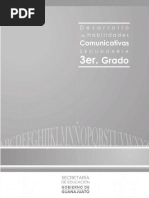 Desarrollo de Habilidades Comunicativas Cuadernillo de Apoyo 2012 Tercer Grado de