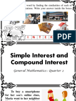 General Math Quarter 2 Simple and Compound Interest Updated 111922