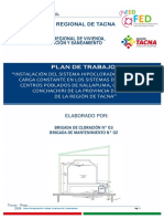 Plan de Trabajo Final Instalación Del Sistema de Cloración