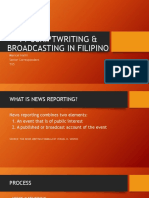 TV Scriptwriting in Filipino