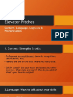 Elevator Pitches - Language