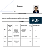 Sathish.R Resume