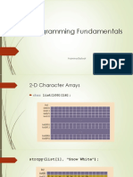 2d-String Arrays & Functions