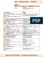 Diciembre - 5to Grado Dosificaciขn (2022-2023)