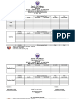 Inventory of Sports Materials and Equipments