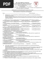 Final Examination - Organization and Management - Ms. Alrose - 25 Copies