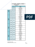 Xii - Practice Test Date Sheet