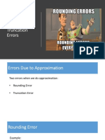 3.3 Rounding and Truncation Errors