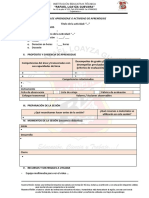 Sesión de Aprendizaje o Actividad de Aprendizaje RLG