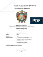 Compuestos de Coordinación en Los Seres Vivos