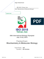 Biochemistry and Cell Biology Practical Test