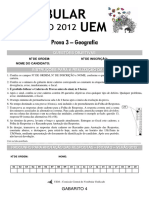 Uem V2012 P 3 G 4 Geografia