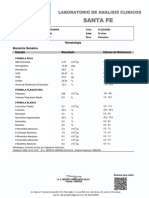 Hematología Biometria Hematica Estudio Resultado Valores de Referencia